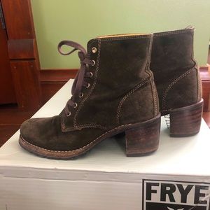 Frye boots. Sabrina lace up.